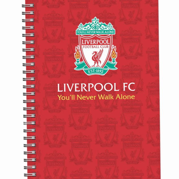 Liverpool A5 Colour Spiral Notebook