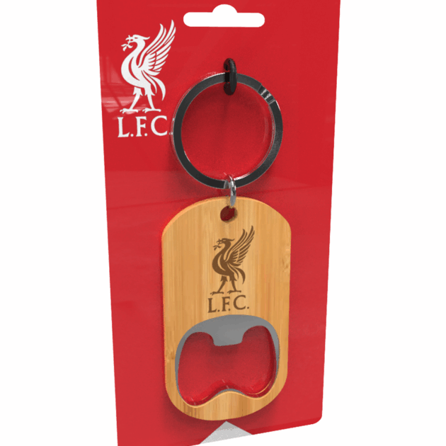 Liverpool Bamboo Bottle Opener Key Ring