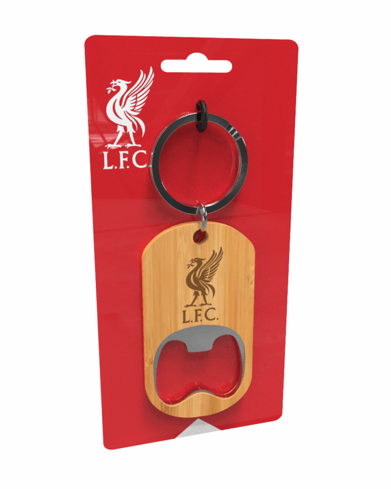 Liverpool Bamboo Bottle Opener Key Ring