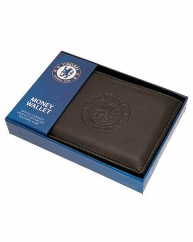 Chelsea Black Leather Emblem Wallet