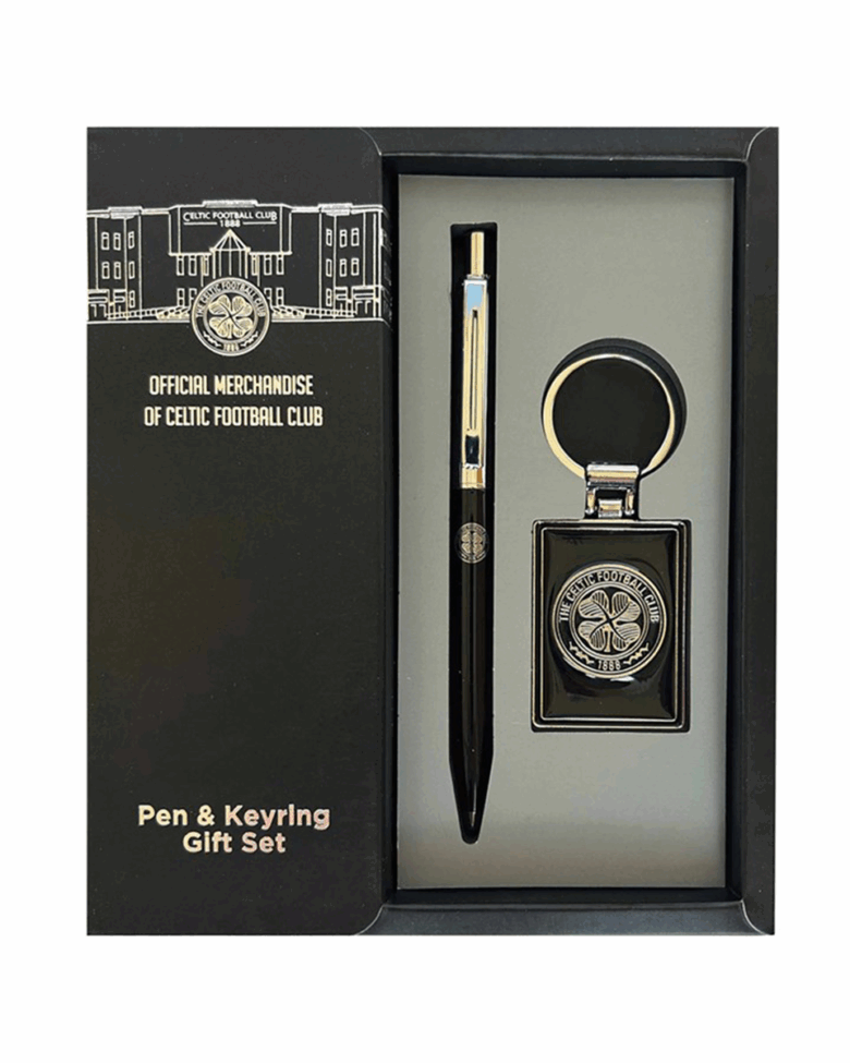 Celtic Pen Keyring Set Blk Chrome