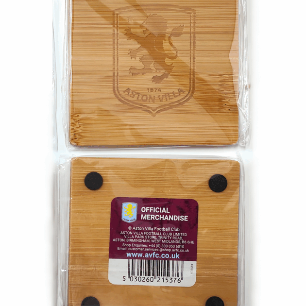 Aston Villa Bamboo Coaster