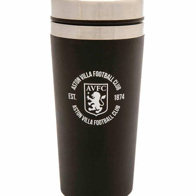Aston Villa Travel Mug Handless Black