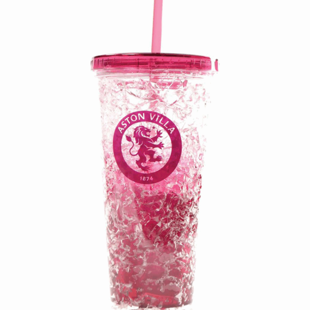 Aston Villa Freezer Cup + Straw
