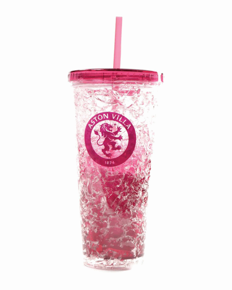 Aston Villa Freezer Cup + Straw