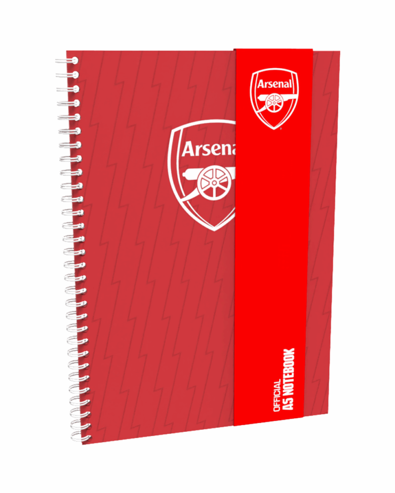 Arsenal A5 Colour Spiral Notebook