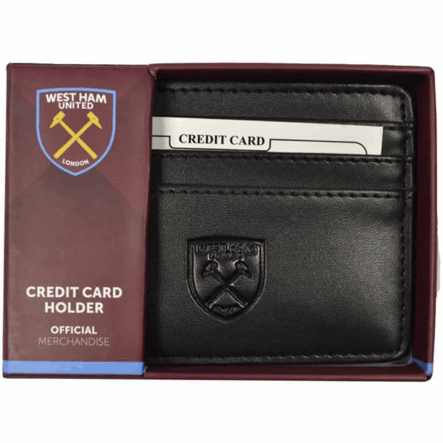 West Ham PU Card Wallet Blk