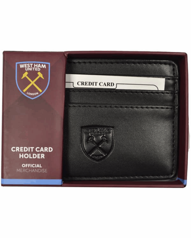 West Ham PU Card Wallet Blk