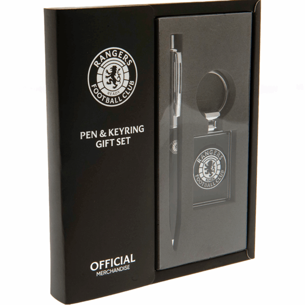 Rangers Pen Keyring Set Blue Chrome