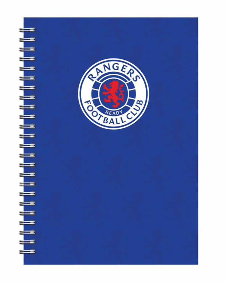 Rangers A5 Colour Spiral Notebook