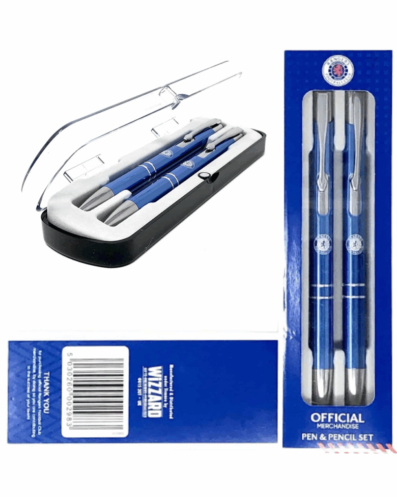 Rangers Dual Pen And Pencil Gift Set