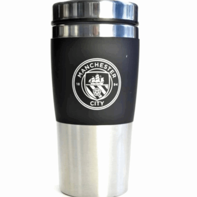Man City Handleless Travel Mugs