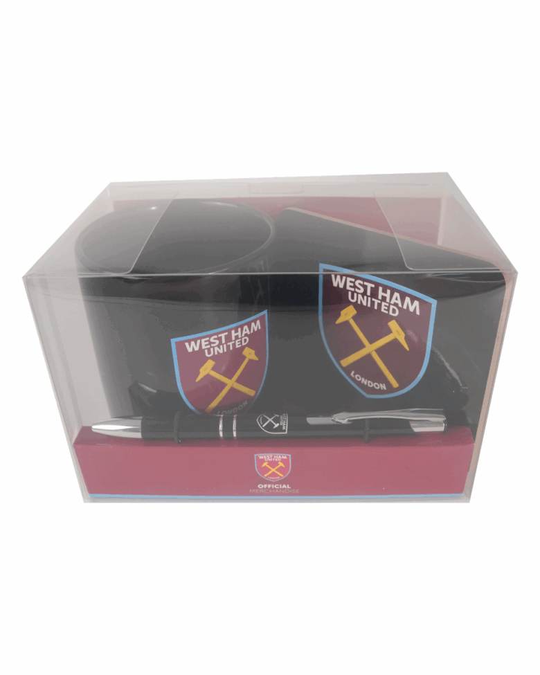 West Ham Mug Coaster + Pen Set - Image 2