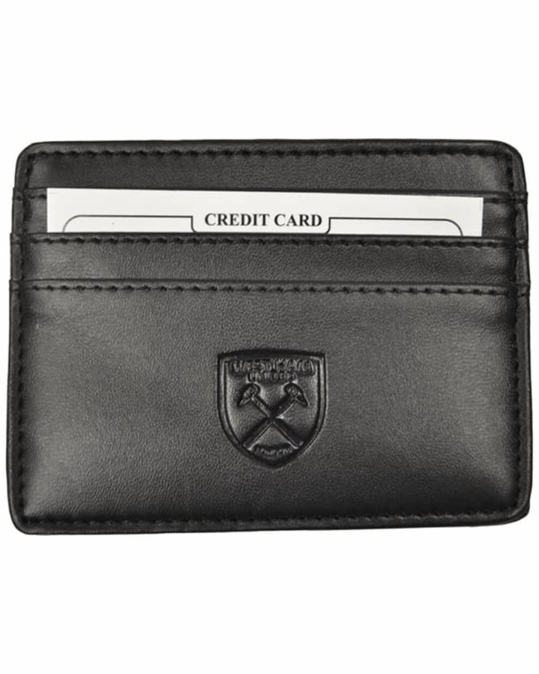 West Ham PU Card Wallet Blk - Image 2