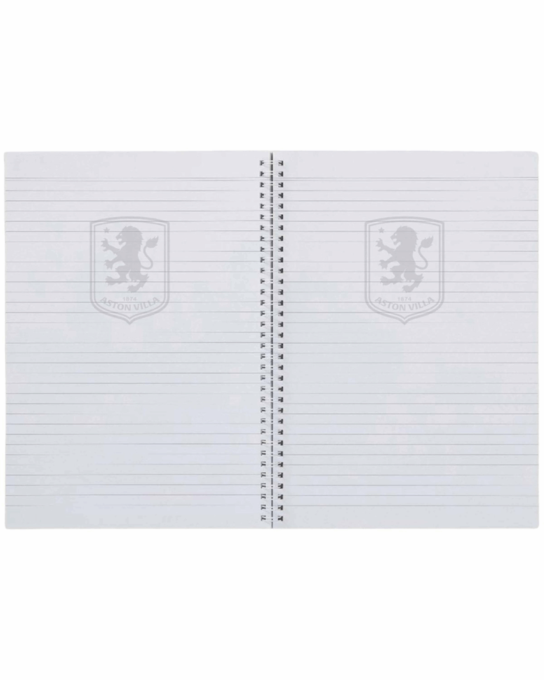 Aston Villa A5 Colour Spiral Notebook - Image 2