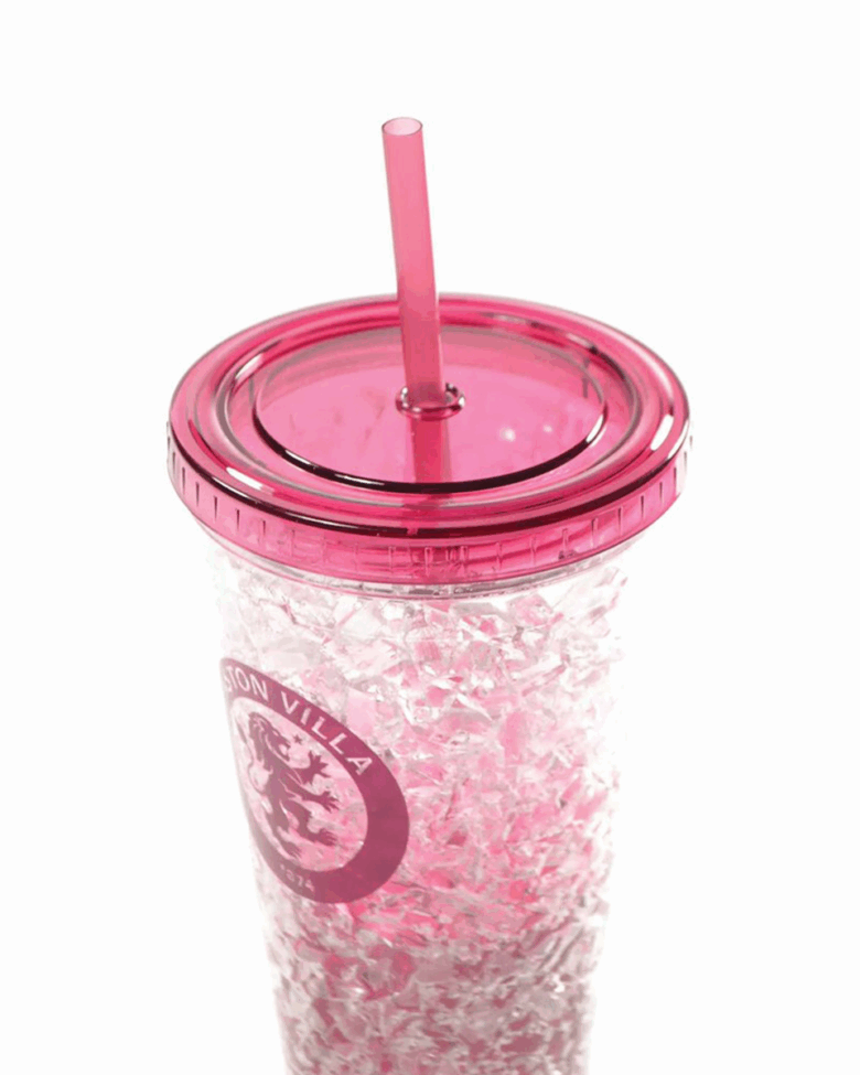 Aston Villa Freezer Cup + Straw - Image 2