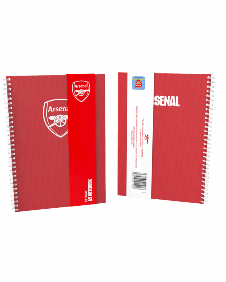 Arsenal A5 Colour Spiral Notebook - Image 2