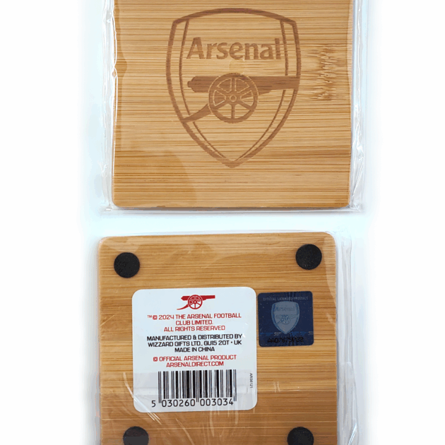 Arsenal Bamboo Coaster