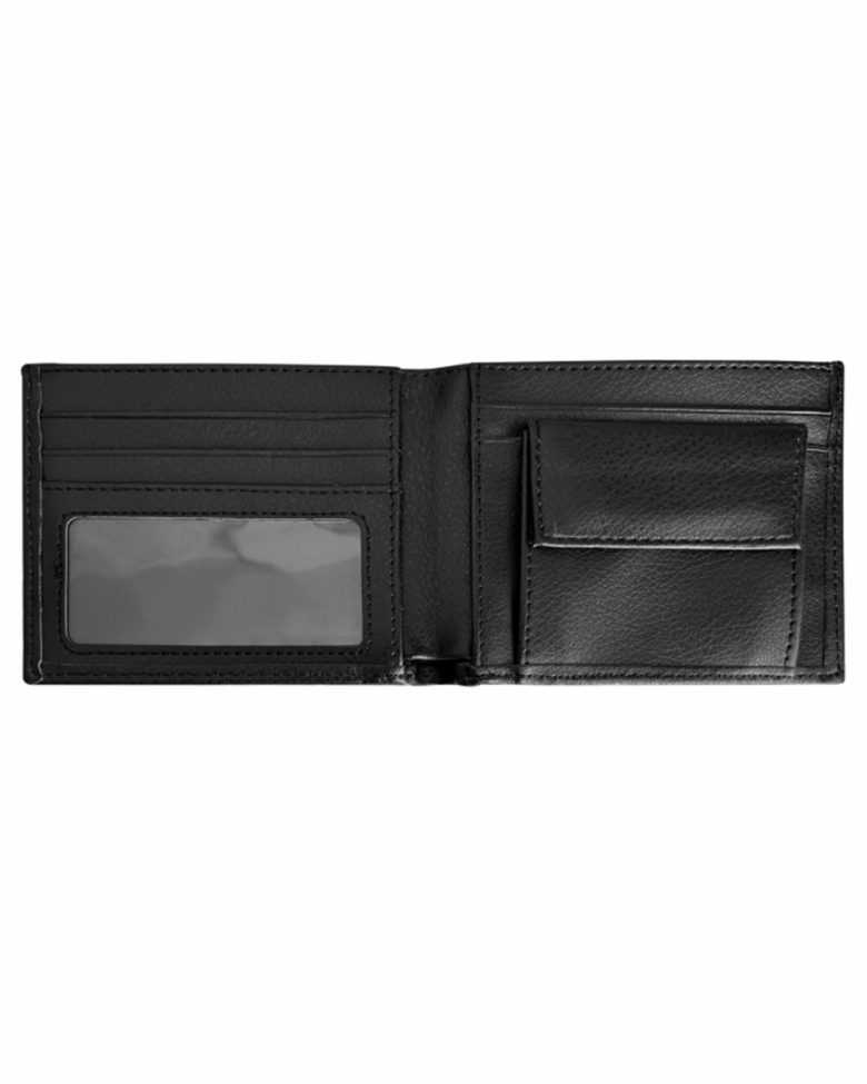 Watford Embroiderd Bi-Fold Wallet Black - Image 2