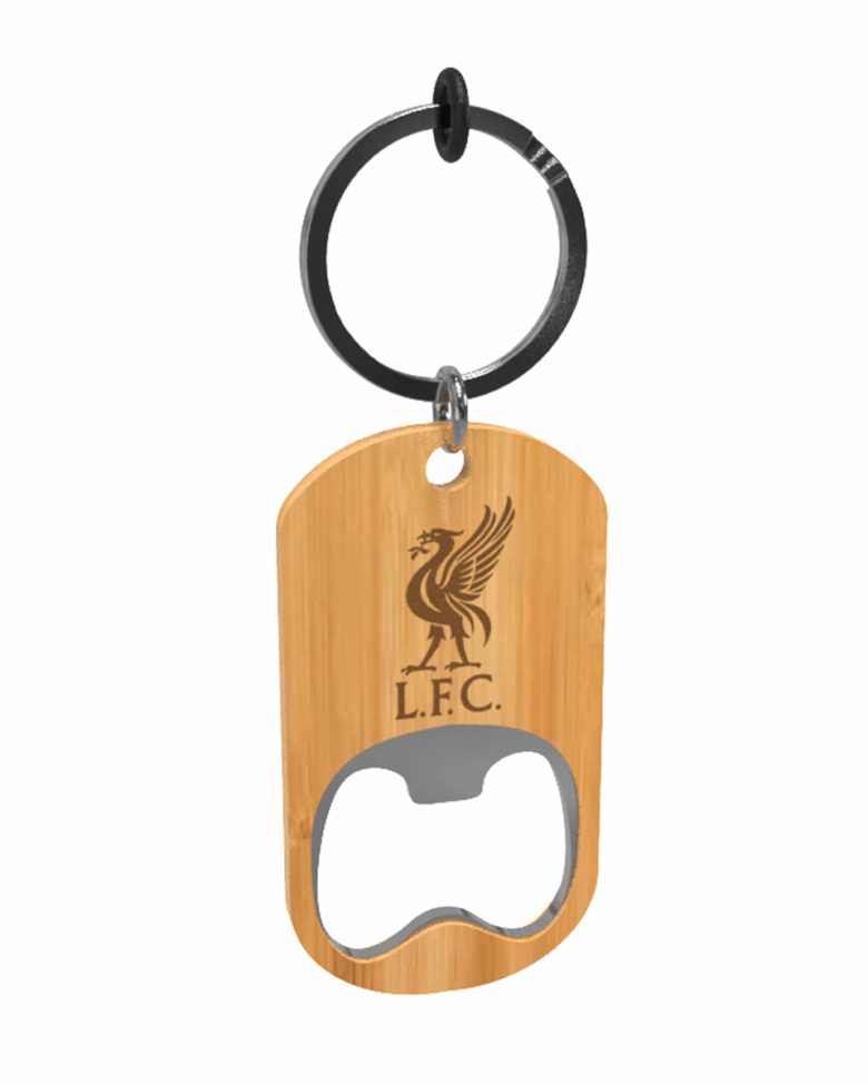 Liverpool Bamboo Bottle Opener Key Ring - Image 2