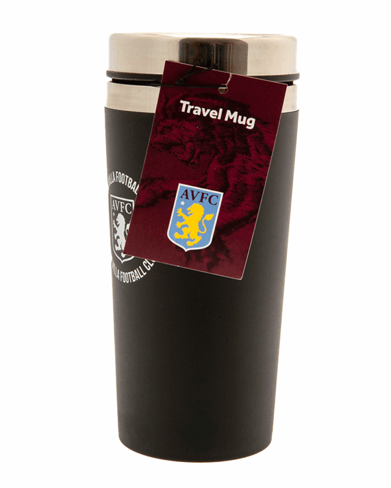 Aston Villa Travel Mug Handless Black - Image 3