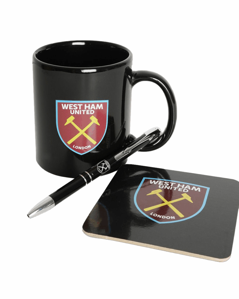 West Ham Mug Coaster + Pen Set - Image 3