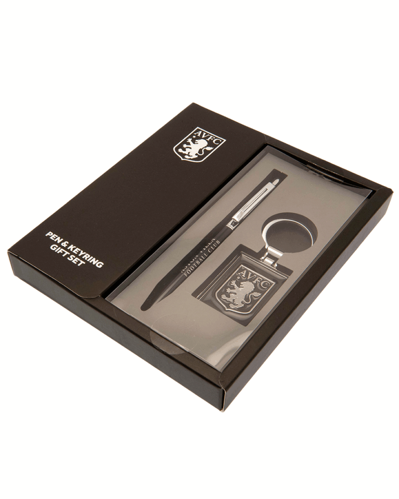 Aston Villa Pen Keyring Set Blk Chrome - Image 4