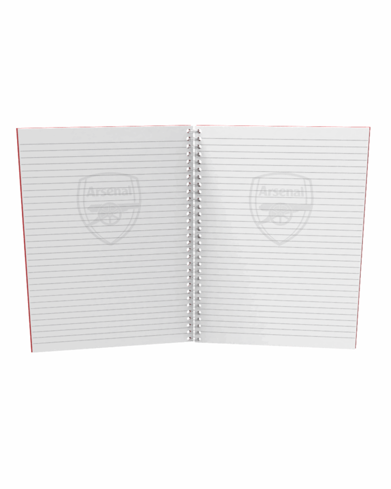 Arsenal A5 Colour Spiral Notebook - Image 3